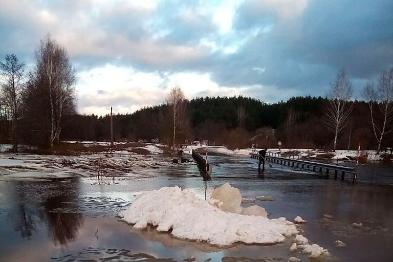 Уровень воды в реке под Могилевом приблизился к опасно высокому значению Уровень воды в реке под Могилевом приблизился к опасно высокому значению