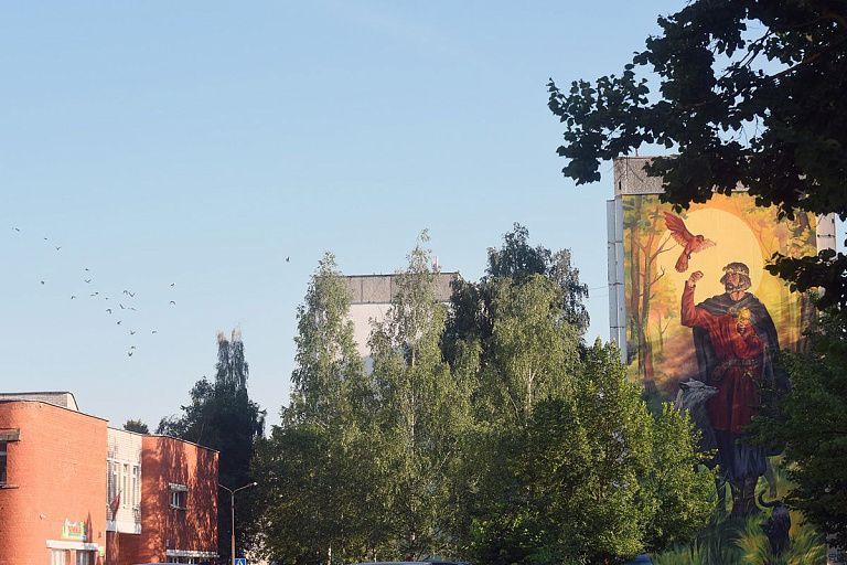 В Полоцке создали необычный мурал – кто на нем изображен